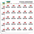 thumbnail image 1 of I Love Heart Bacon 50 1" Planner Calendar Scrapbooking Crafting Stickers, 1 of 2