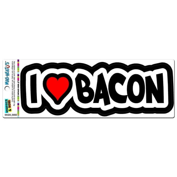 I Love Heart Bacon MAG-NEATO'S(TM) Car/Refrigerator Magnet