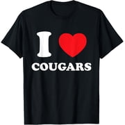I Love Heart Cougars And Mature Sexy Women T-Shirt