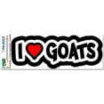 thumbnail image 1 of I Love Heart Goats Automotive Car Refrigerator Locker Vinyl Magnet, 1 of 1