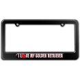 thumbnail image 1 of I Love Heart My Golden Retriever License Plate Frame, 1 of 1