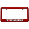 thumbnail image 1 of I Love Heart My Goldendoodle License Plate Tag Frame, Multiple Colors, 1 of 1