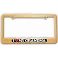 thumbnail image 1 of I Love Heart My Grandma, Grandmother License Plate Tag Frame, Multiple Colors, 1 of 1