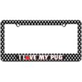 thumbnail image 1 of I Love Heart My Pug License Plate Tag Frame, Multiple Colors, 1 of 1