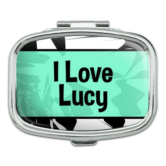I Love Heart Name - Lucy - Rectangle Pill Box