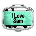 thumbnail image 1 of I Love Heart Name - Sam - Rectangle Pill Box, 1 of 1