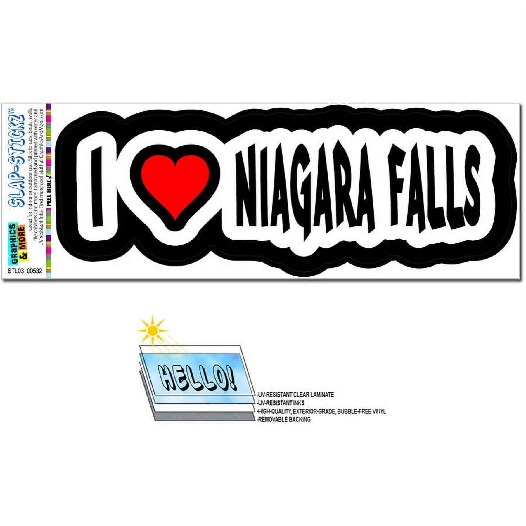 I Love Heart Niagara Falls Ontario Canada New York Automotive Car