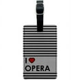 thumbnail image 1 of I Love Heart Opera Leather Luggage ID Tag Suitcase Carry-On, 1 of 1