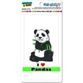 thumbnail image 1 of I Love Heart Pandas Bear China Bamboo Automotive Car Refrigerator Locker Vinyl Magnet, 1 of 1