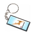 thumbnail image 1 of I Love Heart Pterodactyl Dinosaur Blue Background Keychain Key Chain Ring, 1 of 1