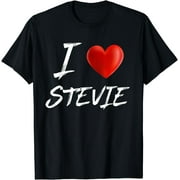 I Love Heart STEVIE Family Name T Shirt