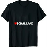 I Love (Heart) Somaliland Womens T-Shirt Black L