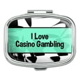 thumbnail image 1 of I Love Heart Sports Hobbies - Casino Gambling - Rectangle Pill Box, 1 of 1
