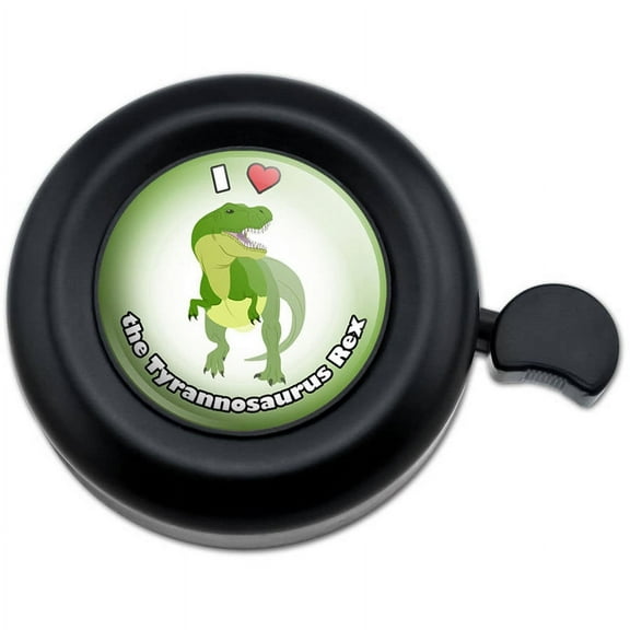I Love Heart Tyrannosaurus Rex Dinosaur Bicycle Handlebar Bike Bell