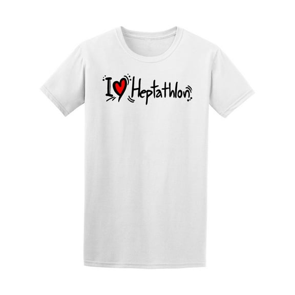 I Love Heptathlon Tee Men's -Image by Shutterstock