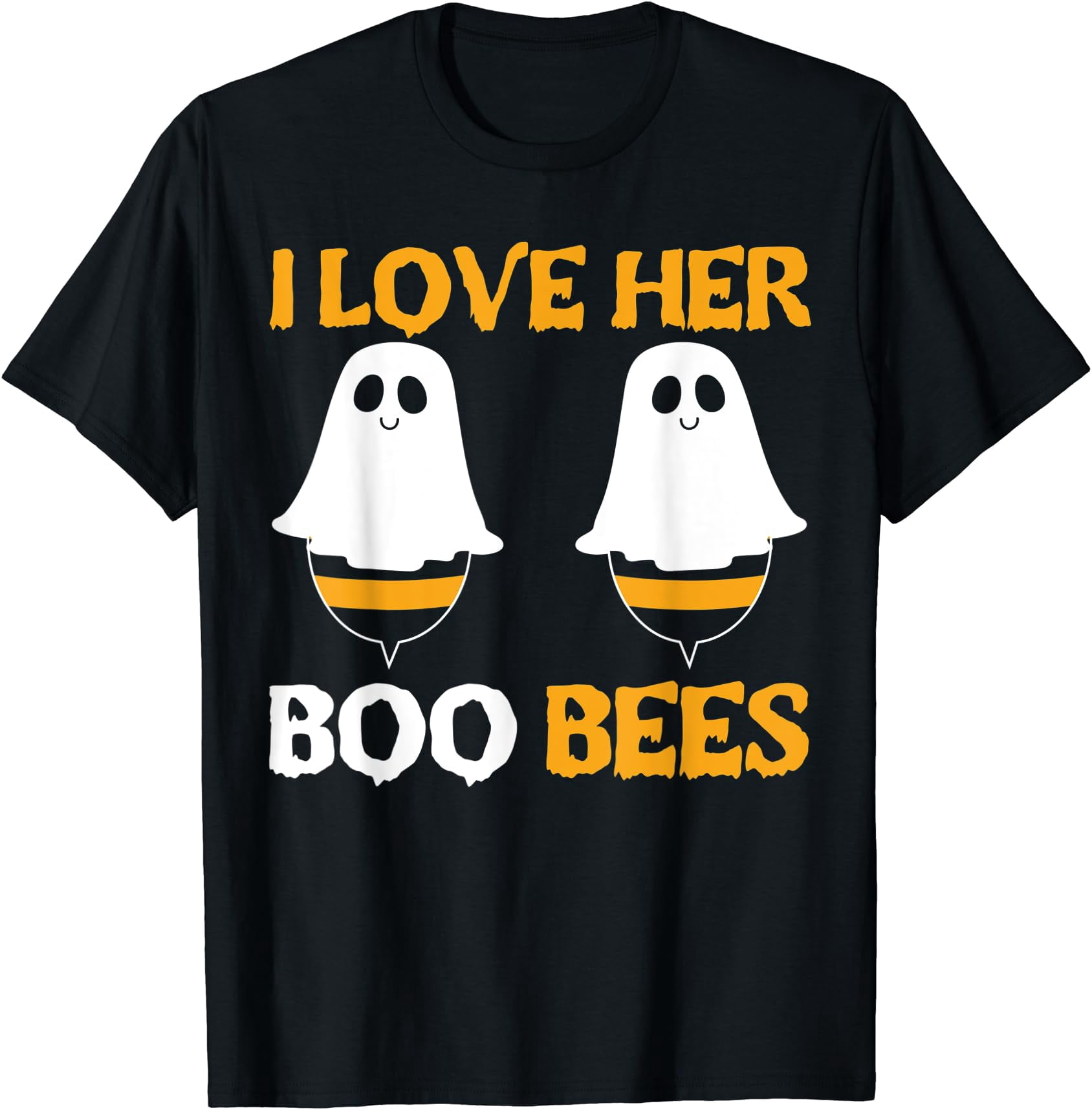 I Love Her Boo Bees for a Couples Halloween Bee Lovers T-Shirt ...