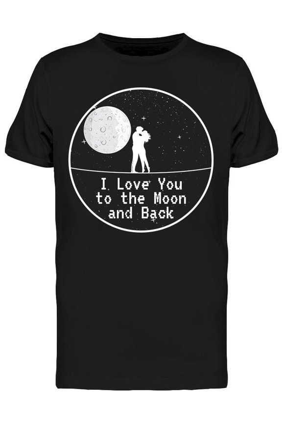 I Love Her To The Moon And Back T-Shirt Men -Image by Shutterstock, Male Medium