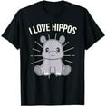 thumbnail image 1 of I Love Hippos Hippopotamus T-Shirt, 1 of 5