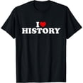 thumbnail image 1 of I Love History - Heart T-Shirt, 1 of 3