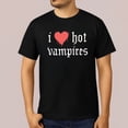 thumbnail image 1 of I Love Hot Vampires T-Shirt, 1 of 5