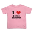 thumbnail image 1 of I Love Human Resources Boys Short Sleeve Cute Toddler T-Shirts for Boys Girls (Pink, 5/6T), 1 of 5