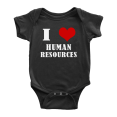 thumbnail image 1 of I Love Human Resources Cute Baby Clothes Boys Short Sleeve Romper Bodysuits, 1 of 5