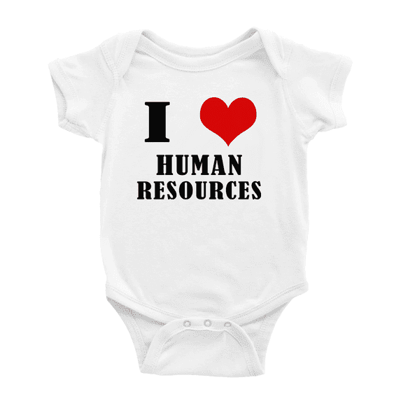 I Love Human Resources Cute Baby Clothes Boys Short Sleeve Romper Bodysuits