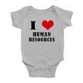 thumbnail image 1 of I Love Human Resources Cute Baby Clothes Boys Short Sleeve Romper Bodysuits, 1 of 5