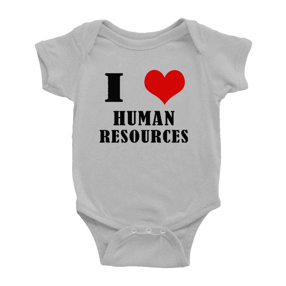I Love Human Resources Cute Baby Clothes Boys Short Sleeve Romper Bodysuits
