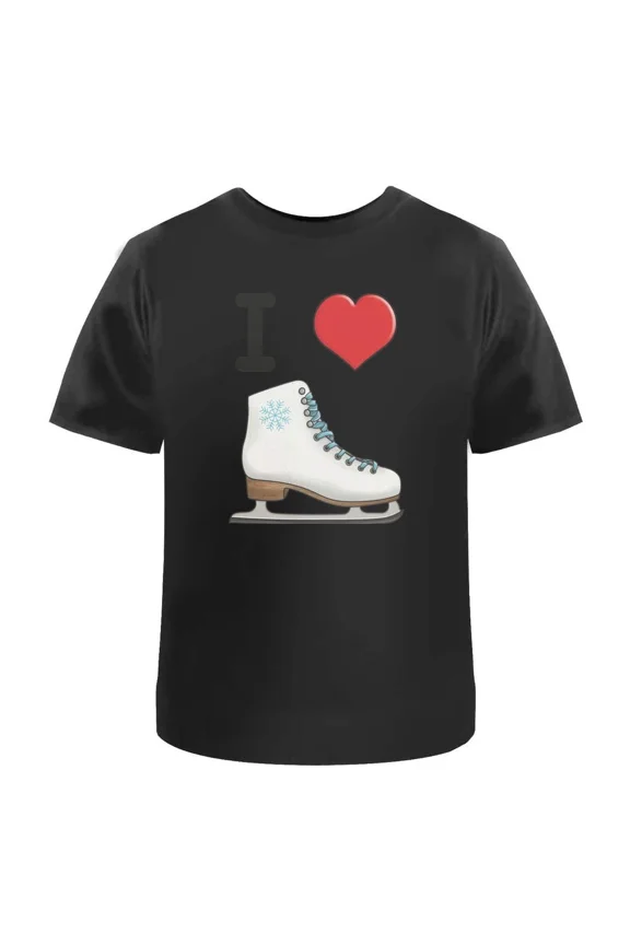 I Love Ice Skating' Unisex T-Shirt - 100% Cotton (S-XXL) (TA034228)
