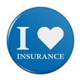 thumbnail image 1 of I Love Insurance Pinback Button Pin, 1 of 4