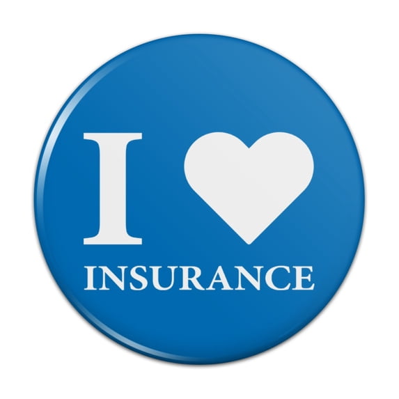 I Love Insurance Pinback Button Pin