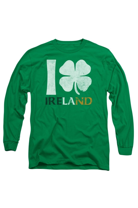 I Love Ireland Mens Long Sleeve Shirt