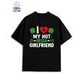 thumbnail image 1 of I Love My Irish GF mens lover 180G 100% Cotton black gift y2k Classic Unisex Shirt Printed tshirts Basic Unisex Shirt Short Sleeve tshirts Classic Unisex Shirt Crewneck tshirts, 1 of 7