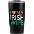 thumbnail image 1 of I Love My Irish Wife Stainless Steel 20 oz Travel Tumbler, Vacuum Insulated & Double Wall with Leakproof Sliding Lid | Great for Coffee/Hot Drinks and Cold Beverages, 1 of 6