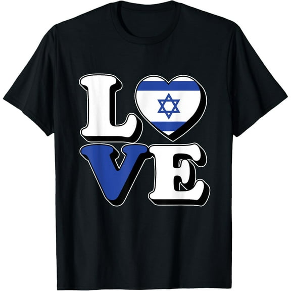 I Love Israel Travel Souvenir Vacation Trip Israeli Pride T-Shirt