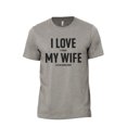 thumbnail image 1 of I Love It When My Wife Lets Me Home Brew Men's Modern Fit Fun Casual T-Shirt Printed Graphic Tee Military Grey 3X-Large, 1 of 3
