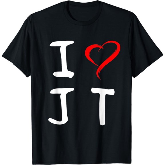 I Love JT Heart Funny JT Gift T-Shirt T-Shirt