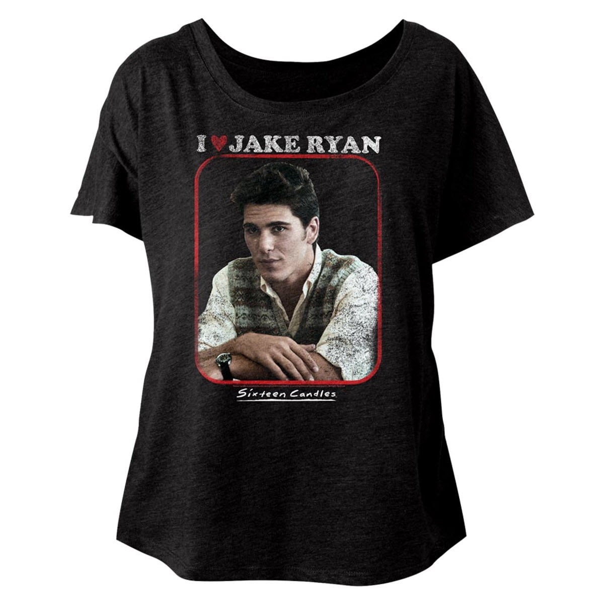 I Love Jake Ryan Sixteen Candles Womens TShirt 16 Movie 80's