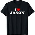 thumbnail image 1 of I Love Jason - Heart T-Shirt, 1 of 3
