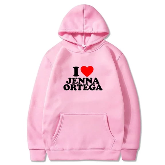 I Love Jenna Ortega Hoodies New Logo Pullovers Cosplay Women Men Fashion Streetwear Sweatshirts