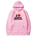 thumbnail image 1 of I Love Jenna Ortega Hoodies Streetwear Pullovers Women Men Fashion Long Sleeve Sweatshirts, 1 of 7