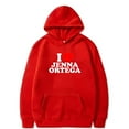 thumbnail image 1 of I Love Jenna Ortega Hoodies Streetwear Pullovers Women Men Fashion Long Sleeve Sweatshirts, 1 of 7