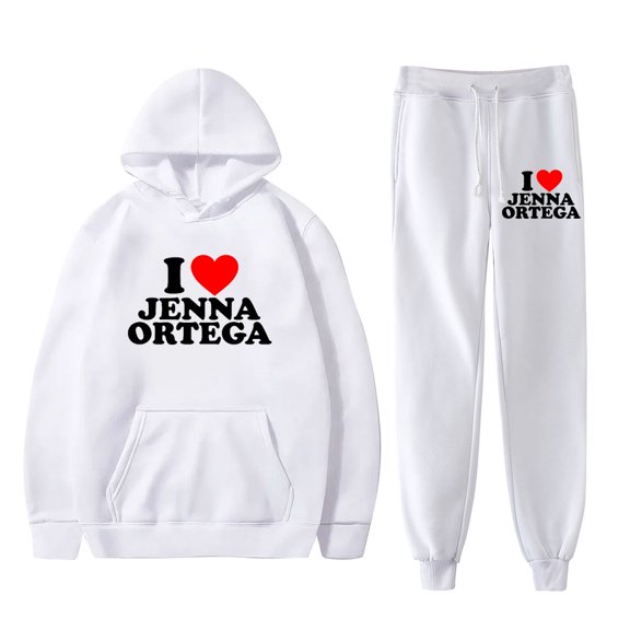 I Love Jenna Ortega Merch Hoodies Jogger Pants Winter Women Men Fashion Streetwear Sweatshirts
