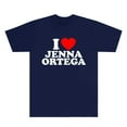 thumbnail image 1 of I Love Jenna Ortega T-Shirts New Logo Tee Cosplay Women Men Fashion Casual Short Sleeve Crewneck Top, 1 of 6