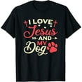 thumbnail image 1 of I Love Jesus And My Dog Religious Dog Owner T-Shirt, 1 of 3