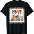 thumbnail image 1 of I Love Jesus And Tennessee Shirt Orange Heart Cute Fan Gift T-Shirt Black Small, 1 of 4