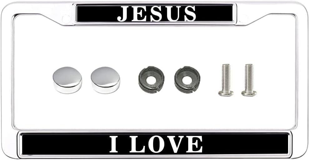 I Love Jesus License Plate Frame Aluminum,Jesus Is The Reason License ...