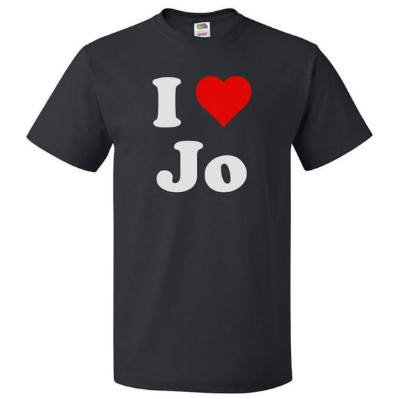 I Love Jo T shirt I Heart Jo Tee Gift