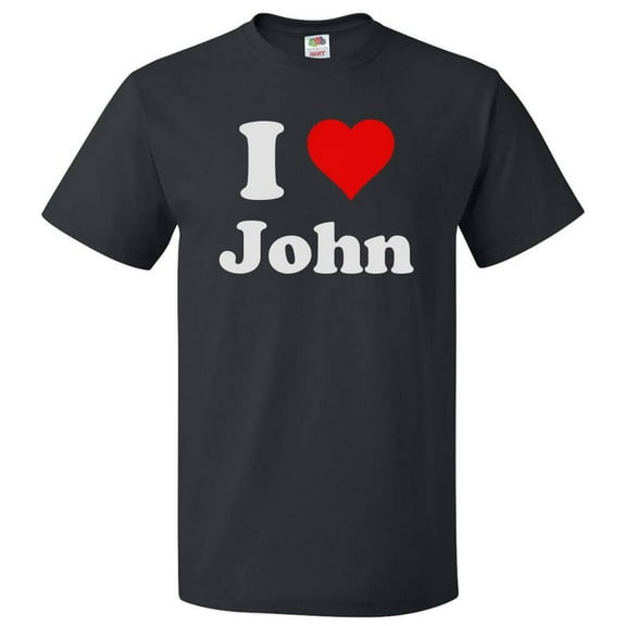 I Love John T shirt I Heart John Tee Gift